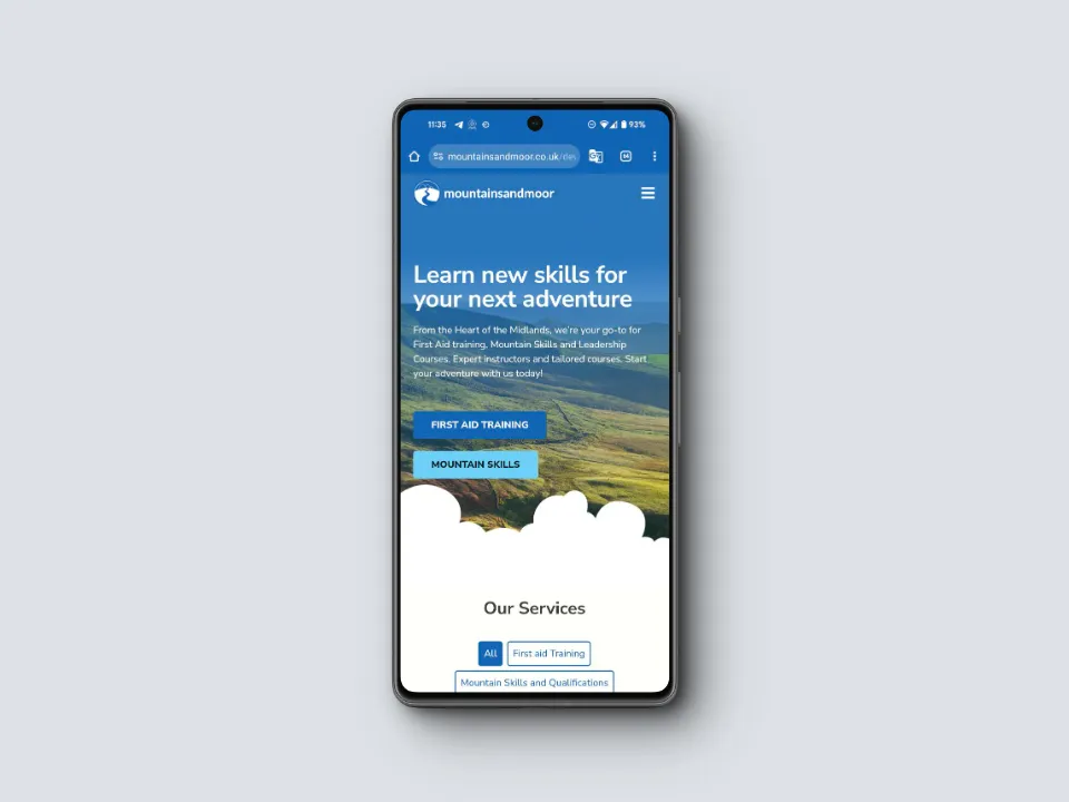 New website for Mountainsandmoor